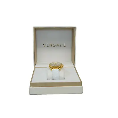 Versace  VEOX00422 Women's Greca Chrono 40MM Gold-Tone Watch • $499.99