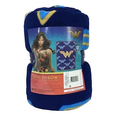 Wonder Woman Logo Plush Throw Blanket Diane Prince DC Comics Justice League JLA • $32.99