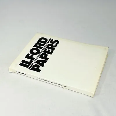 ILFORD Black & White Paper Sample Album Circa Early 1990's • £20.07