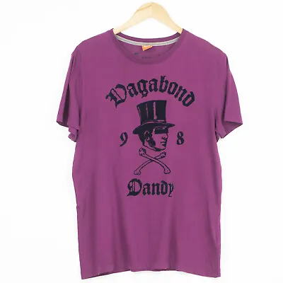 $22.06 • Buy Hugo Boss Orange Label Purple T-shirt Crew Neck Vagabond Dandy Mens Size M