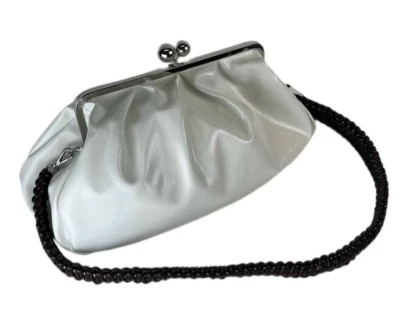 £21.51 • Buy WEEKEND MAX MARA Women's Derris Crackle Spled Effect White Handbag $395 Damaged