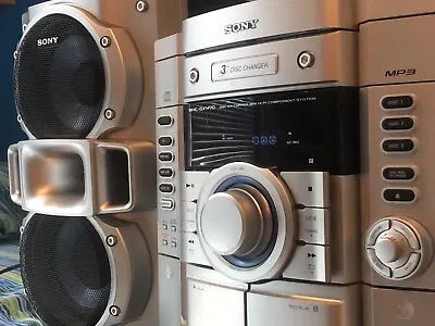 Sony MHC-GX250 Mini Hi-Fi Shelf Stereo System Radio CD Changer Tape Deck TESTED! • $299.95