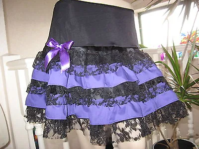 Purple Rara Skirt Lace White Grey Red Green Black Gothic Festival Rock Steampunk • $82.20