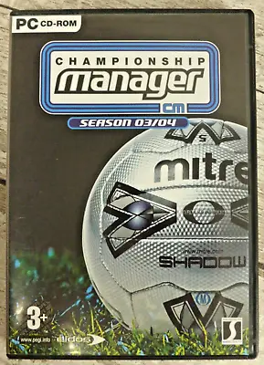 Championship Manager: Season 03-04 (PC CD) • £7.99