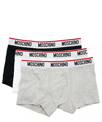 Moschino Underwear Boxer Shorts Men 321V1A139543005555 White - Black Grey • $61.33