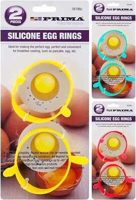 New Pack Of 4 Silicone Egg Poacher Pancakes  Frying Rings Fried Fry Omlette • £1.99