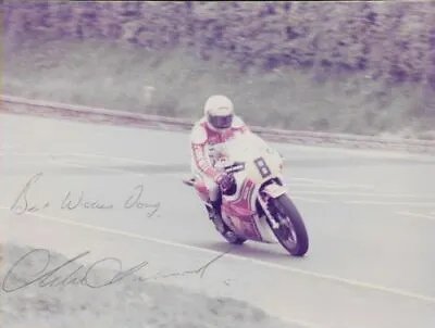 Mike Hailwood (1940-1981) Suzuki Senior TT Isle Of Man 1979 Signed Photograph • £250