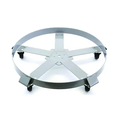 Drum Dolly 55 Gallon 5 Wheel Swivel Casters Heavy Steel Frame Easy Roll 1250 Lbs • $54