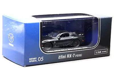 Kyosho 1/64 Rotary Collection Mazda Savanna Efini RX-7 RZ FD3S 13B 1995 Black • $28