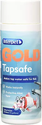 Interpet Gold Tapsafe For Goldfish Bowls Fish Tanks Aquariums Makes Tapwater • £5.33