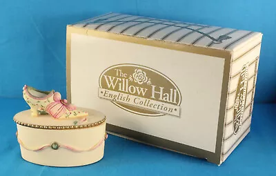 Willow Hall Shoe Trinket Box - Victorian Shoes Collection -  Fiona  No. 7819 • $4.99