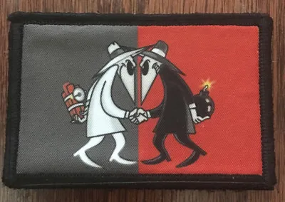 Spy Vs Spy Morale Patch Tactical Military Army Flag Badge Hook USA • $8.49