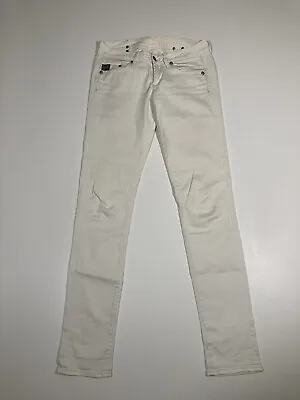 G-STAR RAW MIDGE SKINNY Jeans - W28 L34 - White - Great Condition- Women’s • £24.99