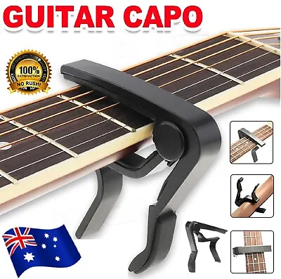 Premium Alloy Guitar Capo Quick Change Trigger Clamp For Guitar Banjo Ukulele AU • $12.49