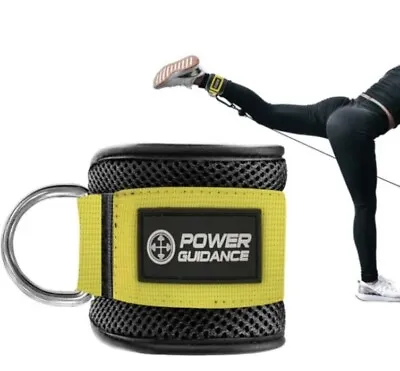 Power-guidance Ankle Strap For Cable Machine Exercise Machine Strap Yellow • £9.50
