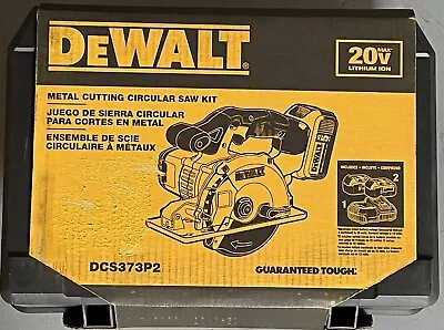 DEWALT 20V MAX Li-Ion Metal Cutting Circular Saw Kit DCS373P2 Batteries Charger • $349.95