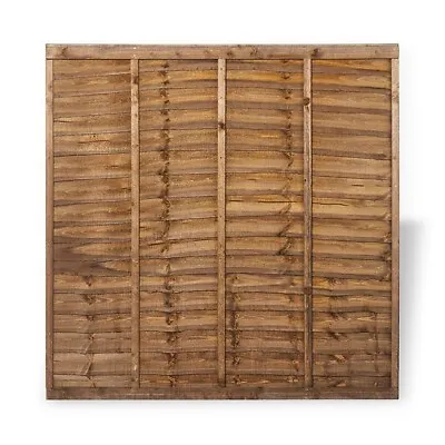6ft X 6ft Brown Lap Fence Panel - Minimum Order Of 5 Panels - Check Delivery • £42