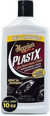 Clear Plastic Cleaner Polish MeguiarS PlastX Headlights Windows Plexiglass 10 Oz • $12.78