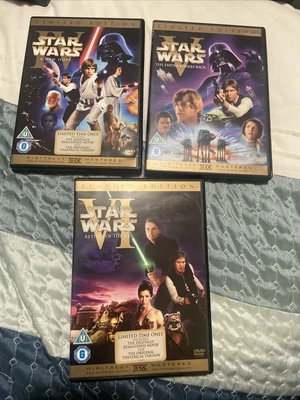 £14.99 • Buy Star Wars Theatrical Cinema Release Cinematic The Original Trilogy DVD Set 4 5 6