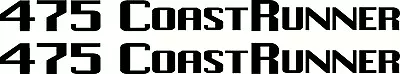 $25 • Buy  Quintrex 475 COASTRUNNER Fishing Boat Sticker Decal Marine Set Of 2