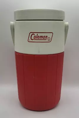 Vintage Coleman Red 1/2 Gallon 5590 Cooler Jug Water Retro • $18.99
