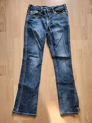 Cowgirl Tuff Jeans 27x33 Medium Wash Stitched Pocket  • $31