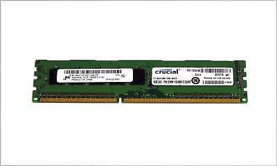 Crucial 8GB (1x8GB) PC3-10600E  ECC UDIMM  DDR3 Server Workstation HP Dell IBM • $9.80