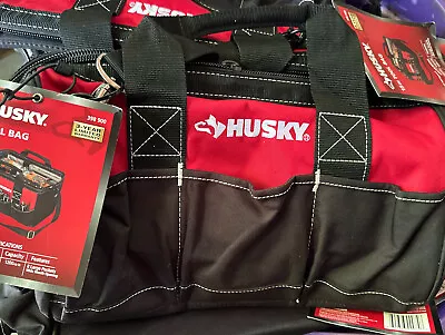 $26.99 • Buy Husky Zippered Tool Bag 15 In 8 Pocket Water-Resistant In Retail Packaging