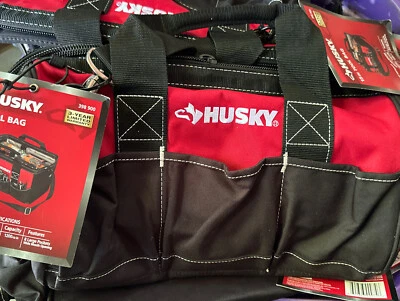 $26.99 • Buy Husky Zippered Tool Bag 15 In 8 Pocket Water-Resistant In Retail Packaging