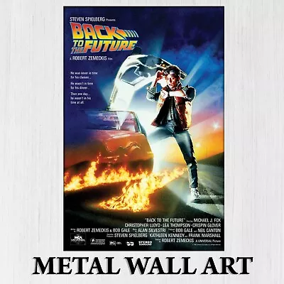 Movie Poster Back To The Future Film Memorabilia Metal Sign Retro Cinema Classic • £4.99