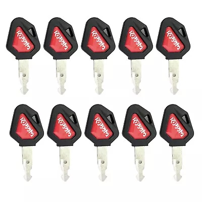 10Pcs Kubota 459A Master Plant Ignition Switch Key For Excavators Diggers Dumper • $19.95