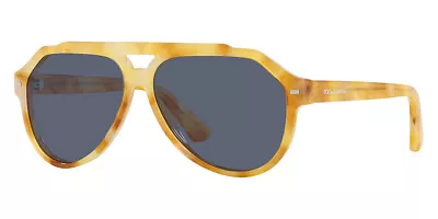 Dolce & Gabbana Men's 60mm Yellow Tortoise Sunglasses DG4452F-34222V-60 • $139.99