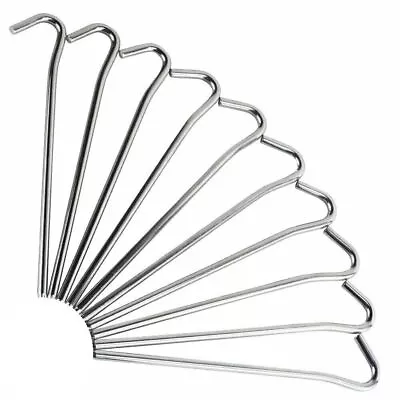 £23.99 • Buy Heavy Duty Tent Pegs Steel Metal Ground Stakes Camping Gazebo Tarpaulin Hooks UK
