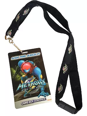 Vintage '02 Nintendo Gamecube Gameboy Advance Metroid Prime Fusion Promo Lanyard • $30