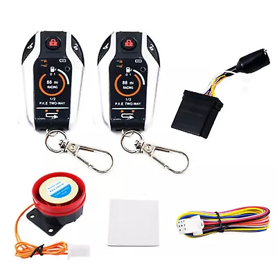 Motorcycle PKE 2 Two Way Anti-theft Remote Engine Start Sensing Alarm System Knz • $40.84