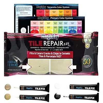 Tile RepairEzy: (Neutrals Kit): Ceramic Repair Kit - Tile Filler - MagicEzy • £38.99