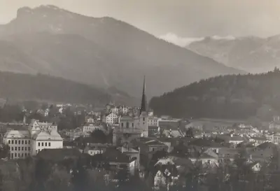 1927 RPPC Bird's Eye View Bad Ischl Austria Real Photo Postcard Dachstein Alps • $11.99