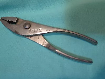 $58 • Buy Vintage SNAP-ON Pliers 47 Vacuum Grip Early Tool For Mechanic Collector Machinis