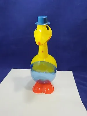 Vintage TKK Japanese Plastic Yellow Duck Bank Very Rare • $40