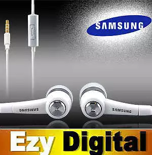 Premium WHITE Handsfree Headphones For Samsung Galaxy Ace/ Nexus S/Gio/Fit/Mini • $10.99