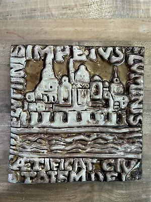 Mercer Moravian Tile Works City Of God Tile                   Circa 1998 • $10