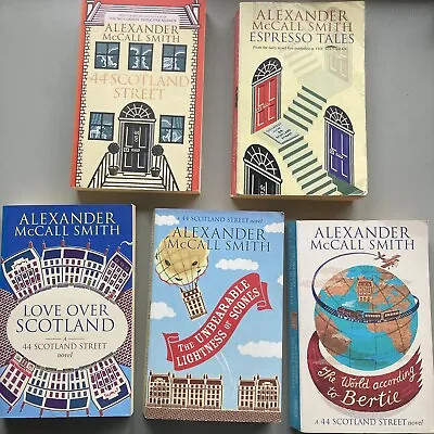 44 Scotland Street Series Collection 5 Books Set By Alexander McCall Smith • £15