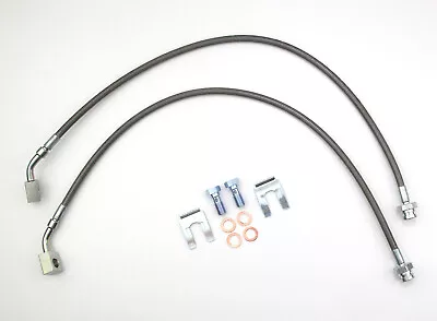 Front Braided Brake Hoses For Holden HQ HJ HX HZ WB With AU2 Falcon Front Brakes • $125