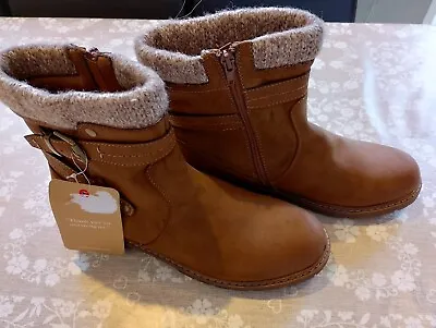 Cotton Traders Buckle Brown Boots Size 8 / 42 Brand New • £9.99