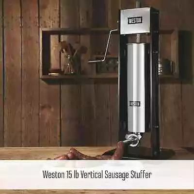 15 Lb. Commercial-Grade Vertical Sausage Stuffer 15 Pounds Silver • $135