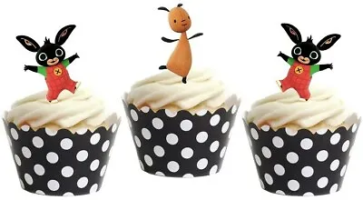 Bing Stand Up Cup Cake Toppers Edible Birthday Party Decorations • £2.25