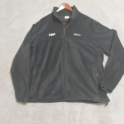 Columbia Sportswear Company Mens Black Full Zip Fleece Jacket Size 2X XXL • $14.47