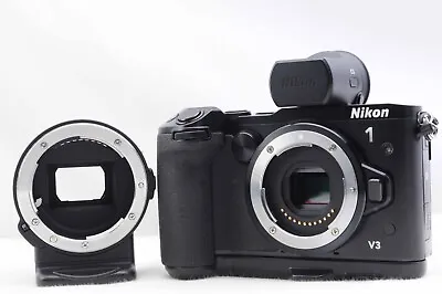 [Excellent Nikon 1 V3 Body + Finder + Grip + Adapter From JAPAN (M1017-1) • $1275.92