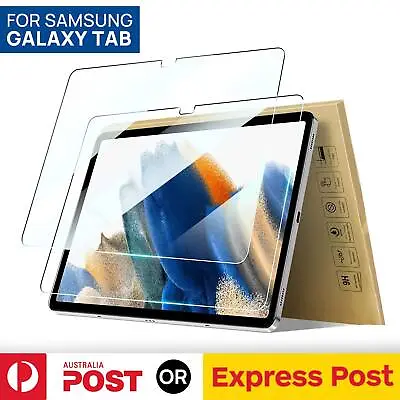 $8.85 • Buy For Samsung Tab A7 S6 Lite A8 S9 S8 7 Tempered Glass Screen Protector Full Cover