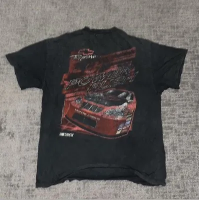 Vintage 90s NASCAR Chevrolet Monte Carlo Racing Faded Black T Shirt Size Large • $12.99